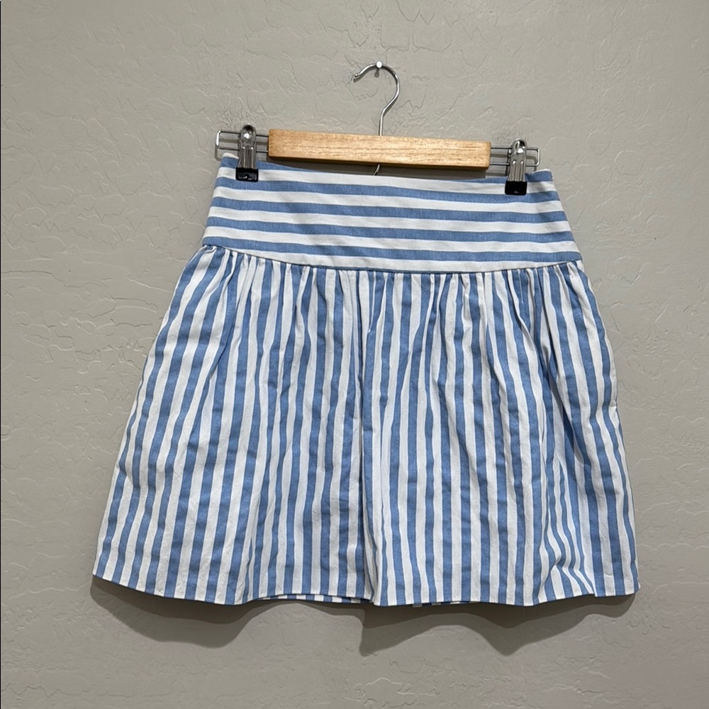 Milly Breton Stripe A-Line Skirt, Size 4